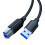 USB A naar B-apparaatkabel, 5 Gbps hoge-3m 1