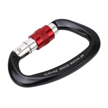 D Karabiner Clip Automatische Verriegelung Schwerlast Rot Einheitsgröße