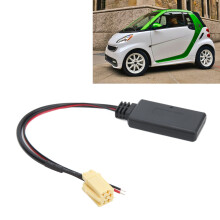 Car Bluetooth AUX IN Cable for Smart ForTwo 451 2007 Wireless Stereo Adapter