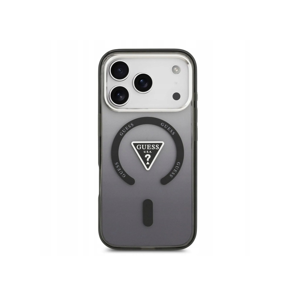 Guess Iml Gradient Triangle Logo Case With Magsafe For Iphone 17 Pro Max 6.9" Black - Guhmp17xhgtmlcgk