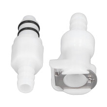 Afspærringsventilfittings til hjemmebrygning og gasledninger, 5/16 panelmonteret acetalrørfitting, forbedret systempålidelighed