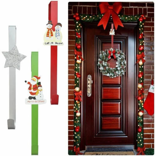 Wrought Iron Christmas Wreath Hook Door Hanger