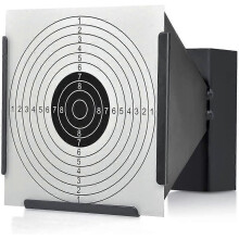 Schoothotelveiligheid stand zwart 15*14*19CM met 100 vellen papierdoelen