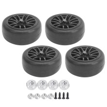 Neumáticos lisos para coches RC Drift, piezas de mejora para coches RC con superficie lisa y agarre firme, compatibles con camiones WPL D12 1/10.