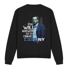 (S, Black) CSI: NY Unisex Adult You Will Answer Sweatshirt