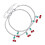 6Stk Damen Fußschmuck Silber Mit - Details 3