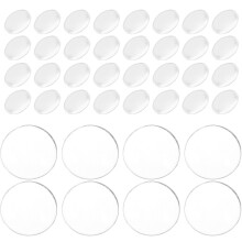 5Stk Runde Transparente Kunststoff Cabochons Für DIY Bastelarbeiten