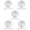 30Stk Aluminium Disc Adapter Silber Für Glasplatten Und Wohnmöbel 10