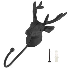 Crochets muraux en forme de bois de cerf, suspensions vintage en forme de tĂŞte de cerf pour la maison ou le bureau, crochets muraux rustiques en