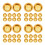 80Pcs Golden Iron Burner Stick Ash Catcher Insert Eid Ramadan 5