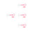 4Sets ABS Haustier-Medikamenten-Set Mit Einfachem Press-Design Rosa 4