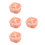4Stk Babyteller Set Orange Mit Antirutsch Schüssel Futter 4
