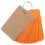 50Pièces Cartes Orange Avec Anneau 8