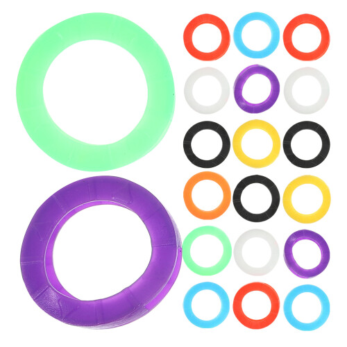 192Pcs Color Coded Silicone Key Caps Covers for Organizing House Keys