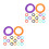 192Pcs Color Coded Silicone Key Caps Covers for Organizing House Keys 5