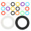 192Pcs Color Coded Silicone Key Caps Covers for Organizing House Keys 2