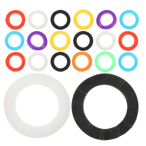 192Pcs Color Coded Silicone Key Caps Covers for Organizing House Keys 1