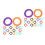 192Pcs Color Coded Silicone Key Caps Covers for Organizing House Keys 7