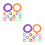 192Pcs Color Coded Silicone Key Caps Covers for Organizing House Keys 10