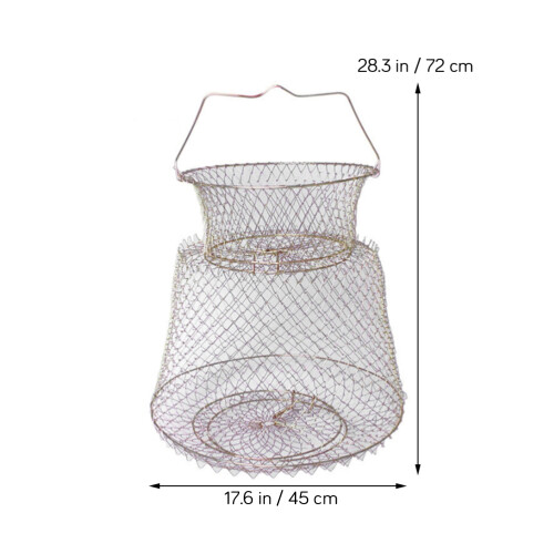 72 Cm Fer Galvanisé Pliable Pour Crabes Homards 2