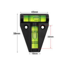 Mini Shatterproof Bubble Level for RV, Furniture, Camera