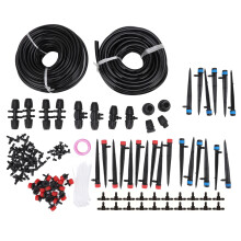Micro Drip Irrigation Drip Irrigation System Kit Greenhouse Irrigation Tubing Automatic Garden Watering System Adjustable Nozzle Emitters Simple