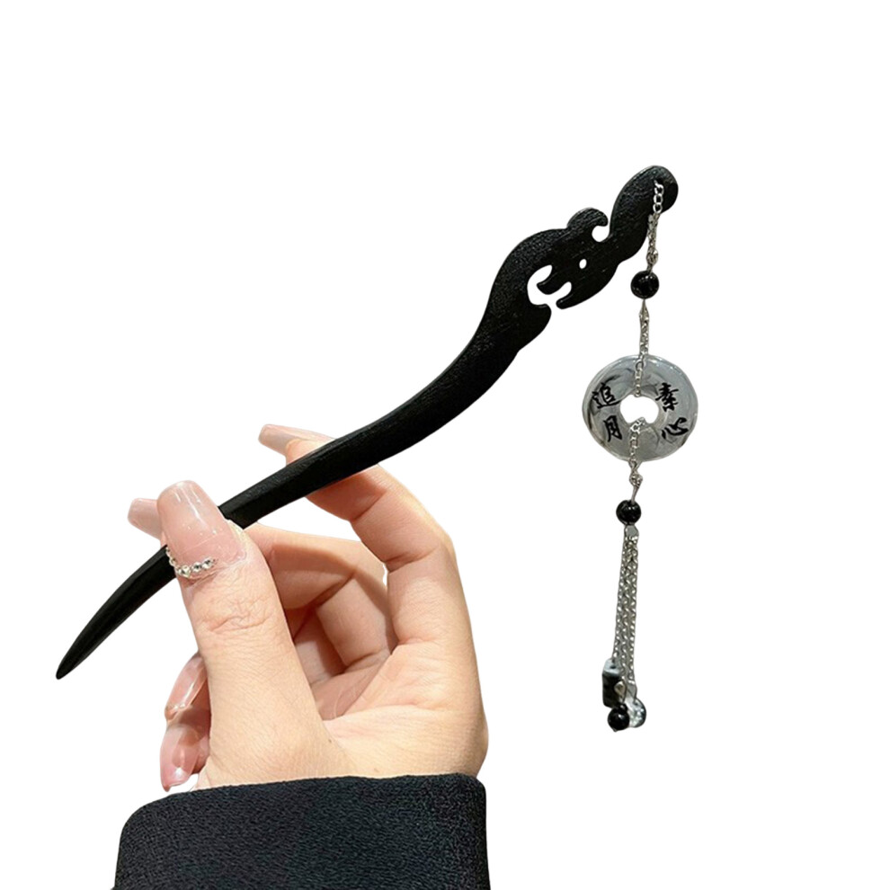Hue-Grain Elegant Resin Hair Chopsticks, Han Chinese Gift