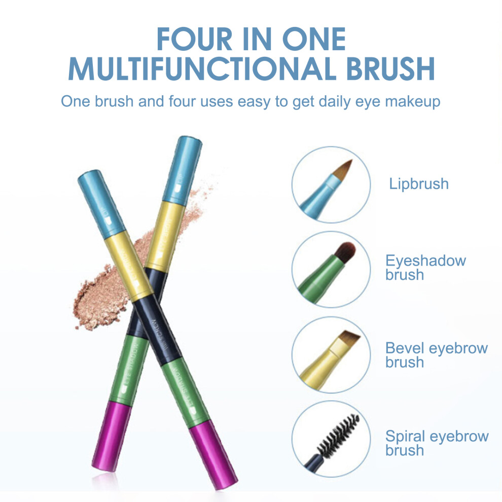 Penghui-Toys 4-In-1 Travel Cosmetic Brush Set For Pros & Beginners