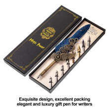 Retro Calligraphy Dip Pen with Comfortable Grip Ergonomic Design Stationery Suitable for Boyfriend Girlfriend Gift