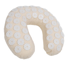 Coussin cervical en forme de U avec pressions acupressure, en mousse à mémoire de forme, pour soulager la douleur