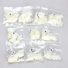 500Pcs Acrylic French False Nails, UV Salon White Tips