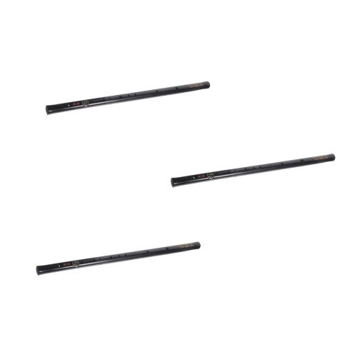 3Stk Bambus Querflöte Schwarz Kinder Flöte Traditionell Mit Tasseln 2