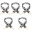 5Stk Breite Schulterbänder Strap Für Handtasche Gürtel 3