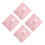 4Stk Metall Buchhalter Pink Multifunktional Leseständer 4