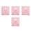 4Stk Metall Buchhalter Pink Multifunktional Leseständer 3
