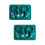 2Sets Silikon Babyteller Set Olivegrün Mit , Gabel Essschale 7