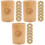 3Sets Khaki Bambuseimer & Kupfermünzen Set Für Chinesische Wahrsagung 4
