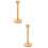 2Stk Holzhalter Rollpapier Khaki Vielseitig Und 7