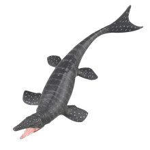 3Stk Kunststoff Mosasauru Dinosaurier Modell Grau Deko Geschenk