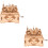 2Sets Holz Spielzeug Puzzle Khaki Für Kinderhandarbeit 7