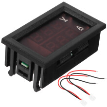 3Stk 10A Digital Voltmeter Ammeter Mehrfarbig Für Auto Stromprüfer
