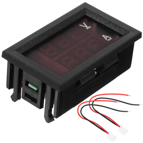 3Stk 10A Digital Voltmeter Ammeter Mehrfarbig Für Auto Stromprüfer