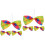6Stk Clown Kostüm Bowtie Regenbogen Bühne Fliege 6