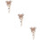 3Stk Goldfarbener Butterfly Badge Clip, Einfach Zu Befestigen, Robust 9