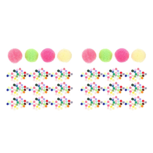 4000Stk Farbiges Elastisches Plüschbällchen Material Für DIY Zubehör 1