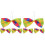 6Stk Clown Kostüm Bowtie Regenbogen Bühne Fliege 4