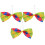 6Stk Clown Kostüm Bowtie Regenbogen Bühne Fliege 2