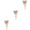 3Stk Goldfarbener Butterfly Badge Clip, Einfach Zu Befestigen, Robust 5