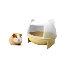 2Pcs Yellow Small Animal Bathroom House for Hamster Chinchilla Pets