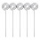 150Pcs Silver Metal Photo Clips Circle Table Holders for Notes 1